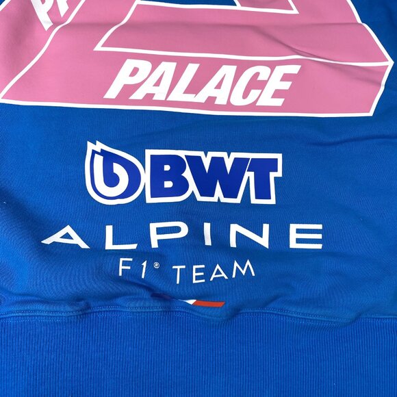PALACE x KAPPA For Alpine Blue Hoodie - Picture 7 of 9